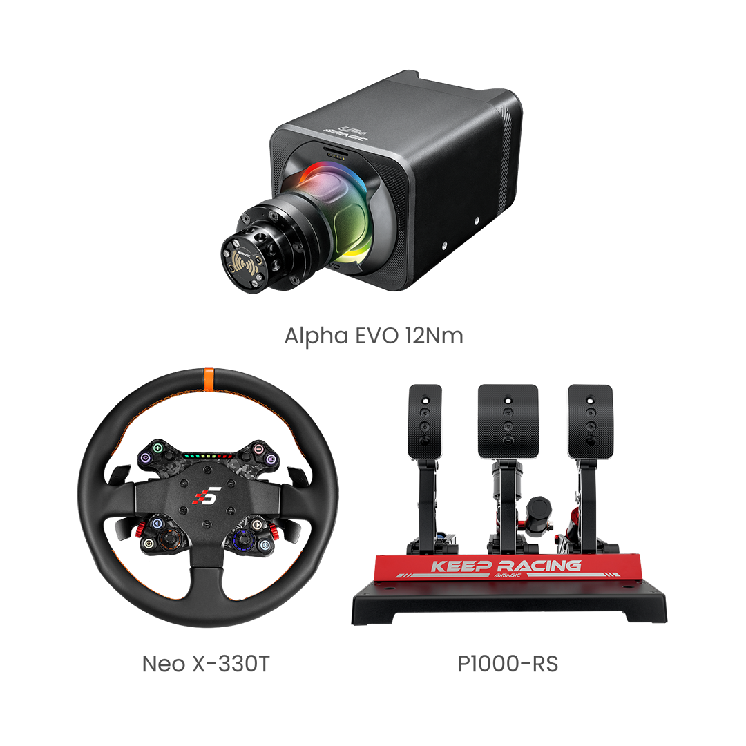 Simagic EVO 12Nm Base 3-Piece Bundle