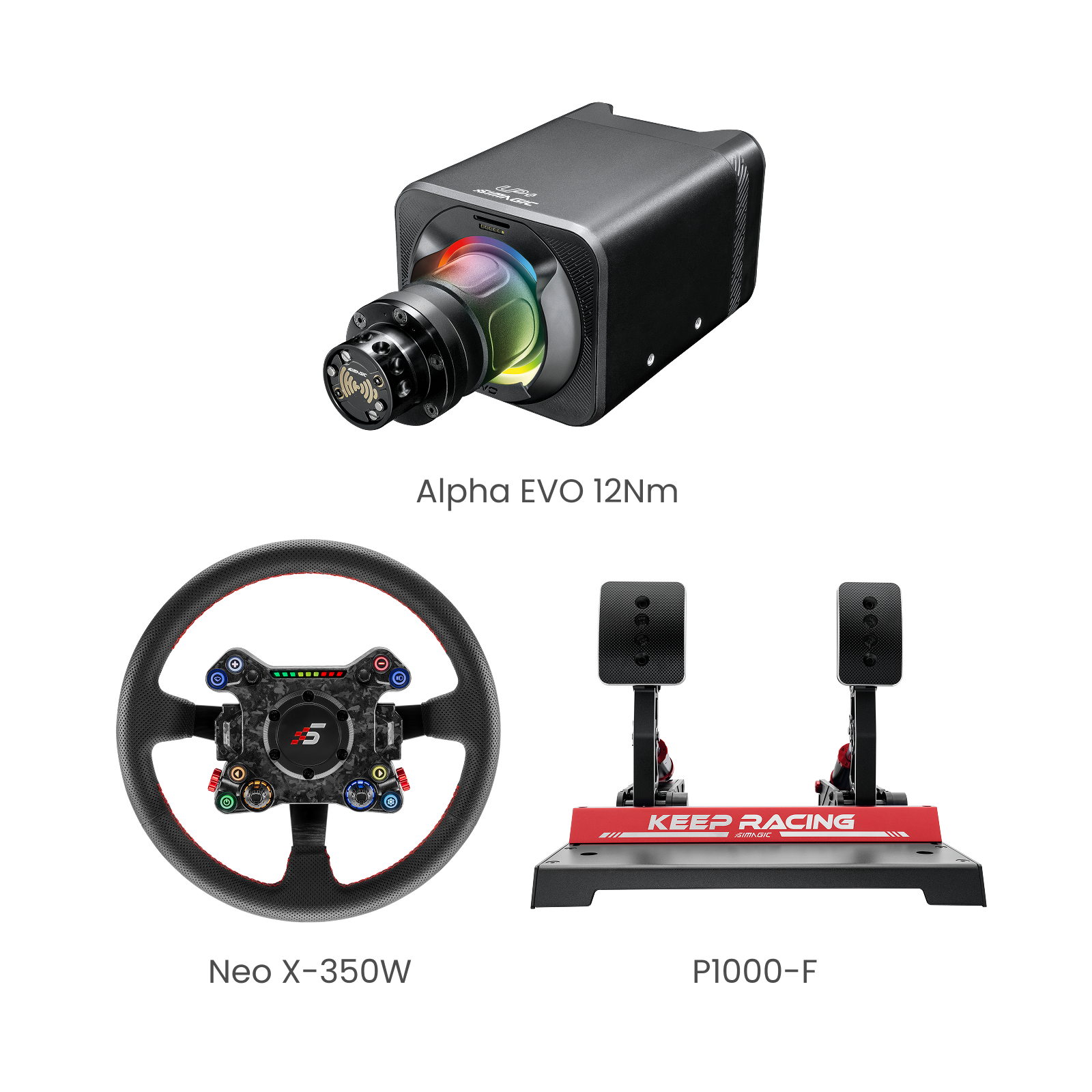 Simagic EVO 12Nm Base 3-Piece Bundle