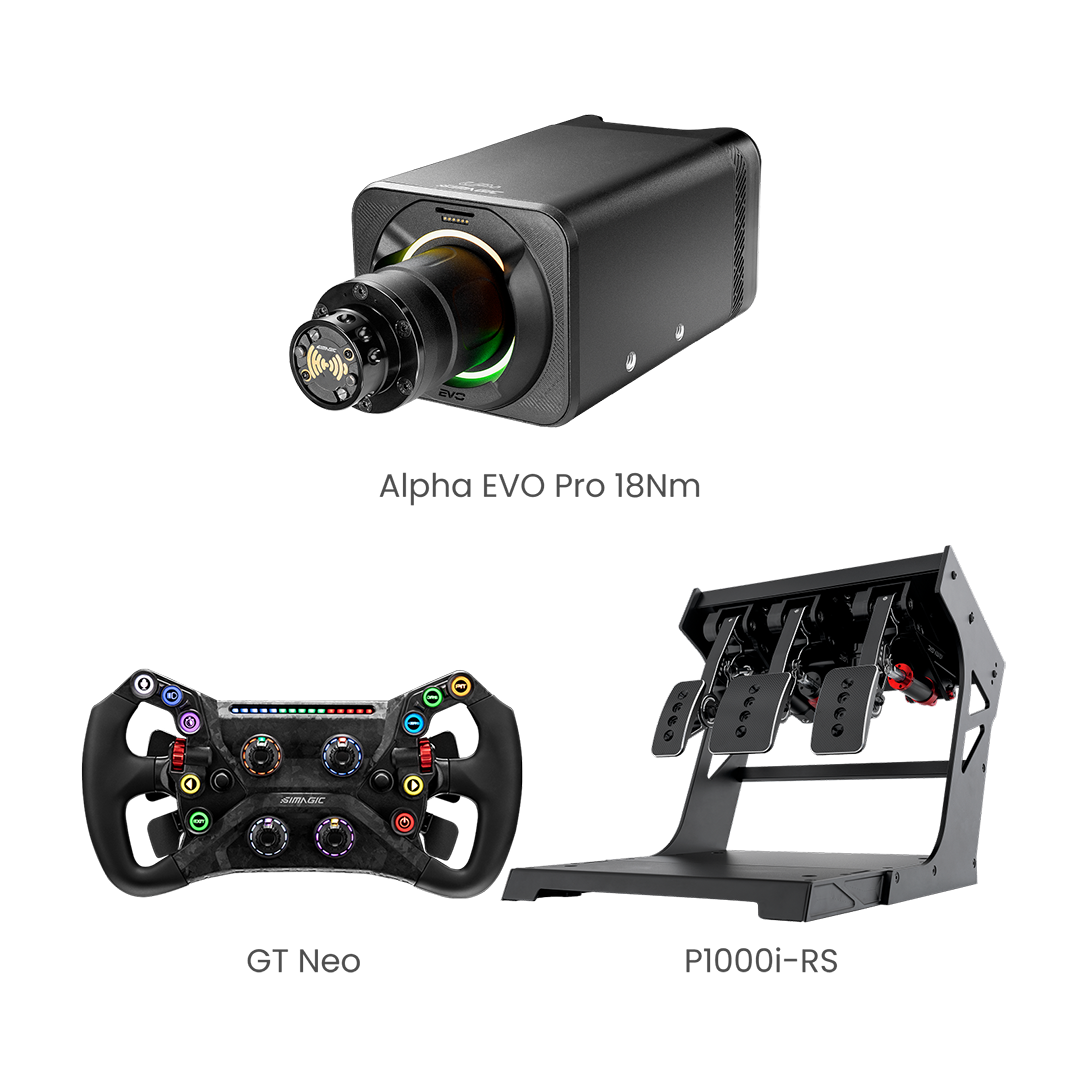 Simagic EVO pro 18Nm Base 3-Piece Bundle