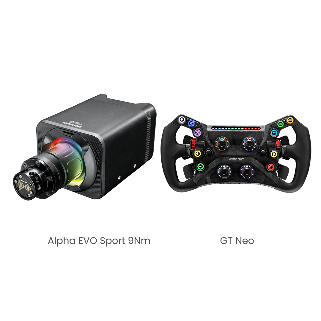 Simagic Alpha EVO ホイールベース9nm Simagic – Alpha EVO Sport 9nm Wheel Base (BUNDLE & SAVE) — Simshop