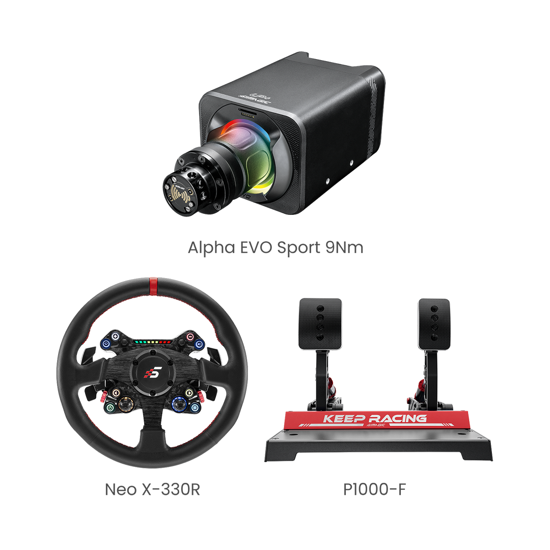 Simagic EVO Sport 9Nm Base 3-Piece Bundle