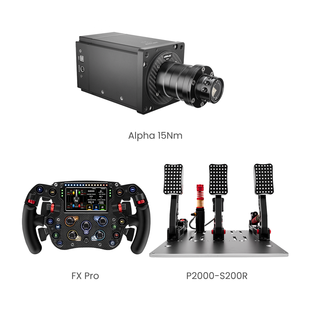 Simagic Alpha Base 3-Piece Bundle