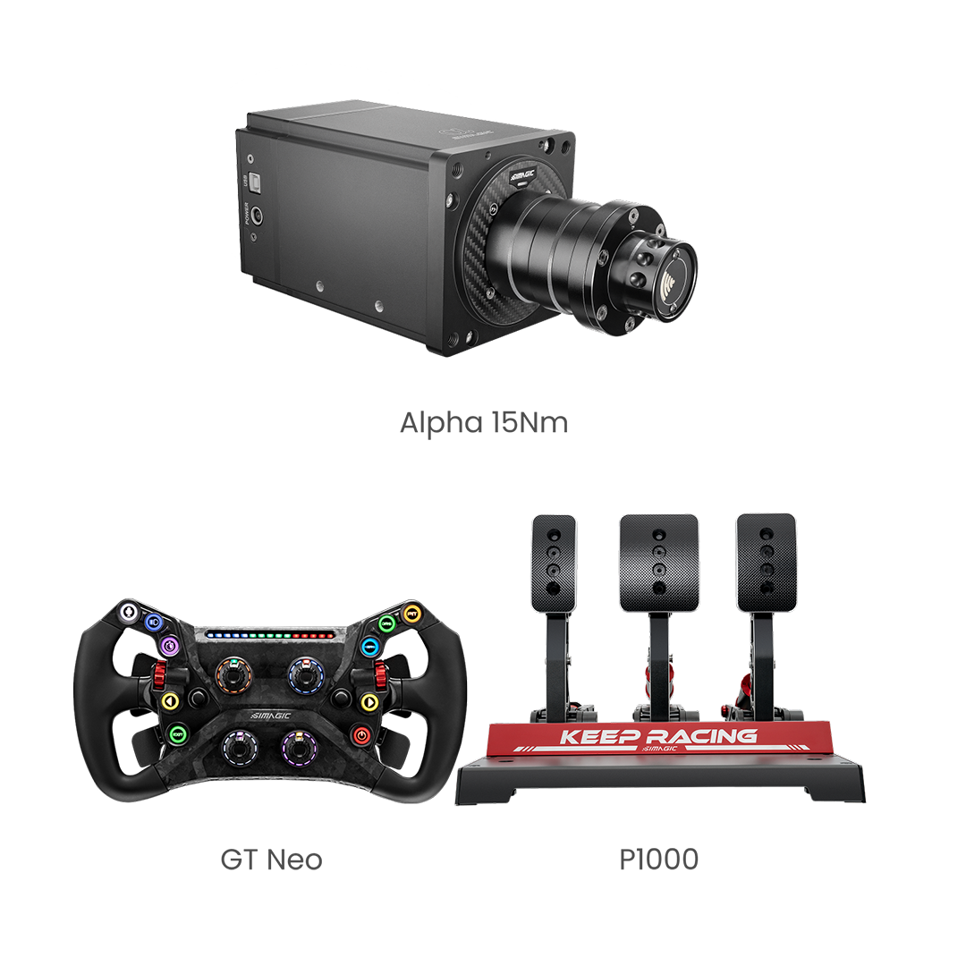 Simagic Alpha Base 3-Piece Bundle