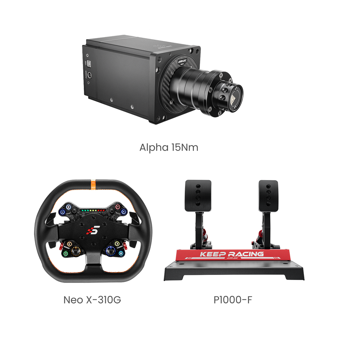 Simagic Alpha Base 3-Piece Bundle