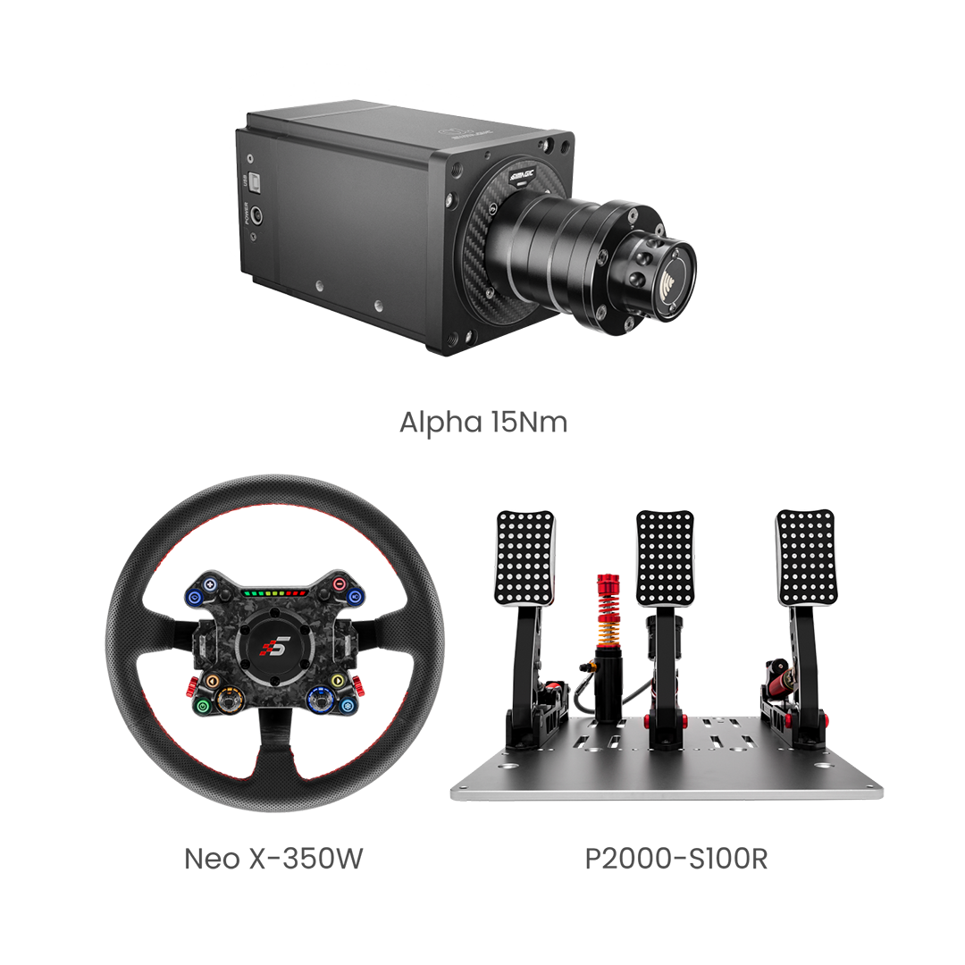 Simagic Alpha Base 3-Piece Bundle