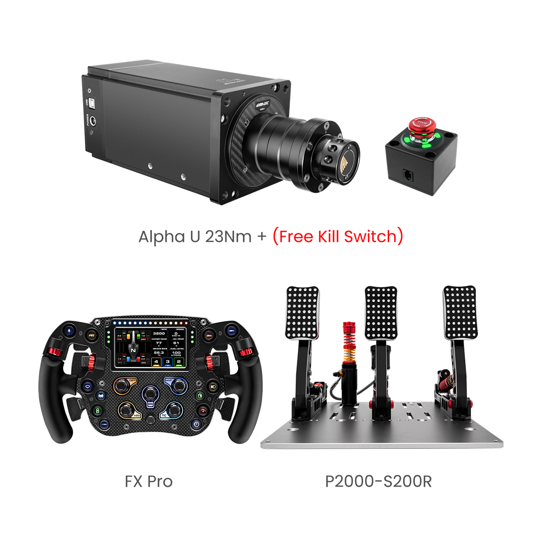 Simagic Alpha U Base 3-Piece Bundle