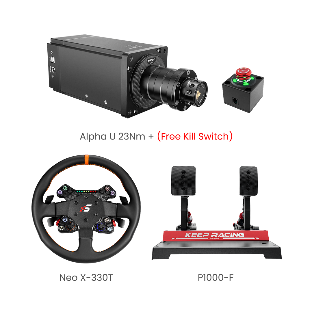 Simagic Alpha U Base 3-Piece Bundle