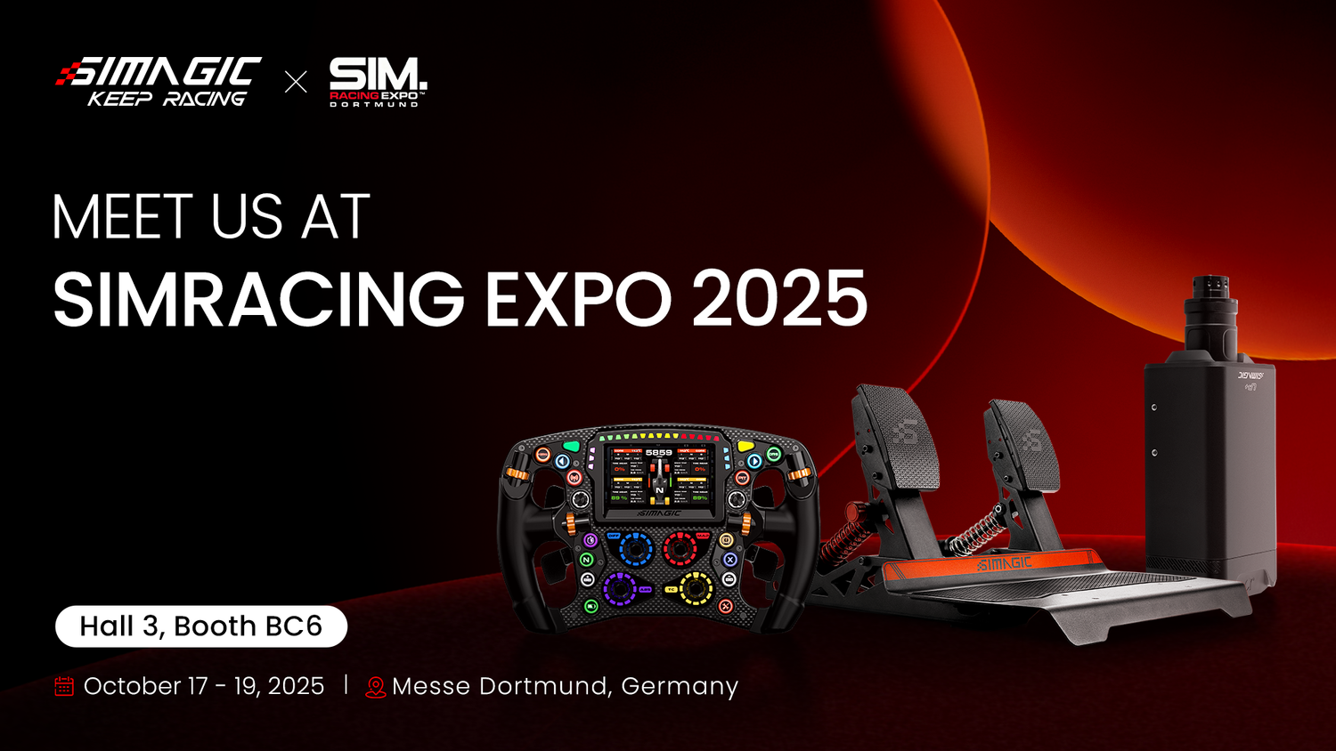 SimRacing Expo 2025におけるSIMAGIC：3つの新製品発表