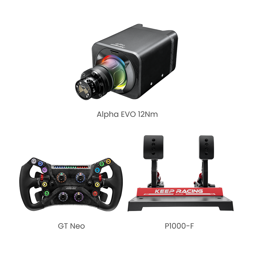 Simagic EVO 12Nm Base 3-Piece Bundle