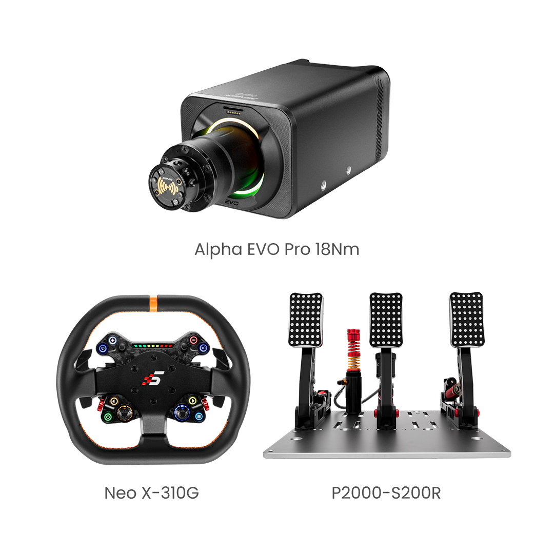 Simagic EVO pro 18Nm Base 3-Piece Bundle