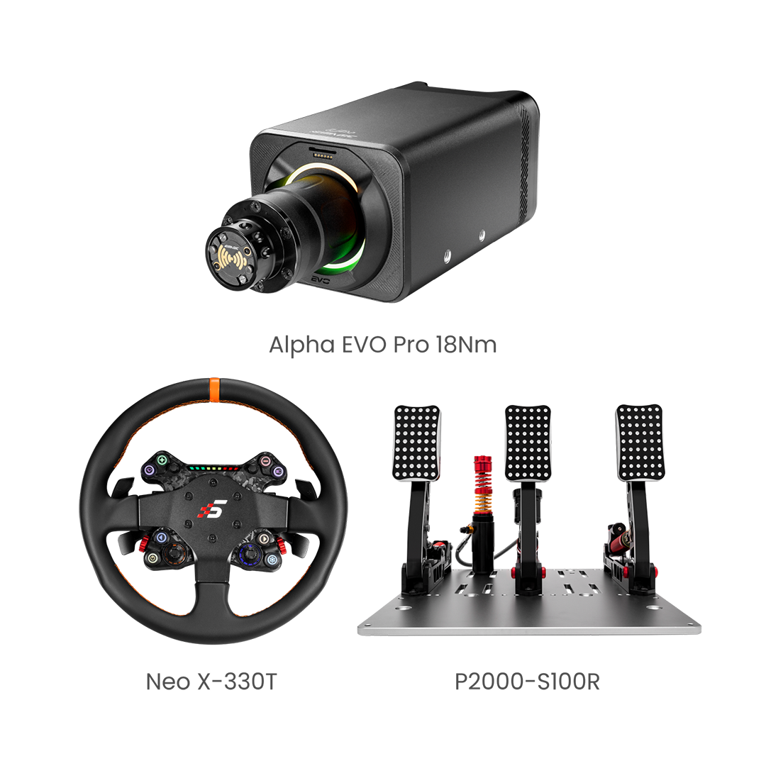 Simagic EVO pro 18Nm Base 3-Piece Bundle