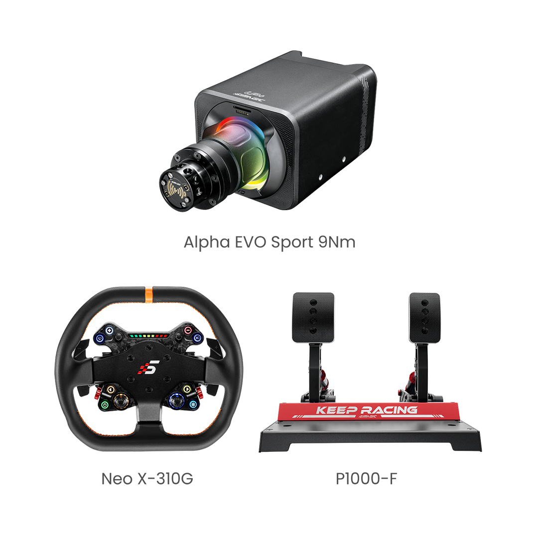 Simagic EVO Sport 9Nm Base 3-Piece Bundle