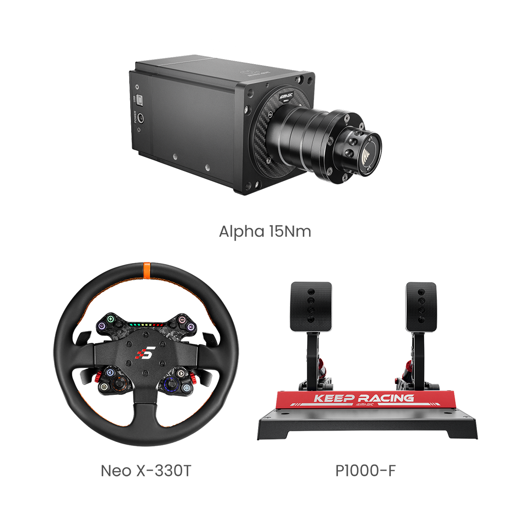 Simagic Alpha Base 3-Piece Bundle