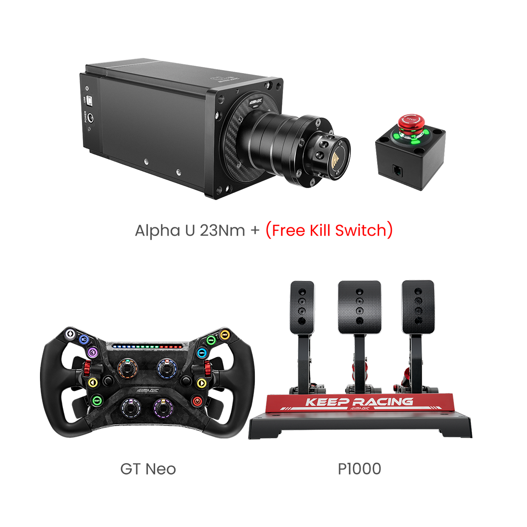 Simagic Alpha U Base 3-Piece Bundle