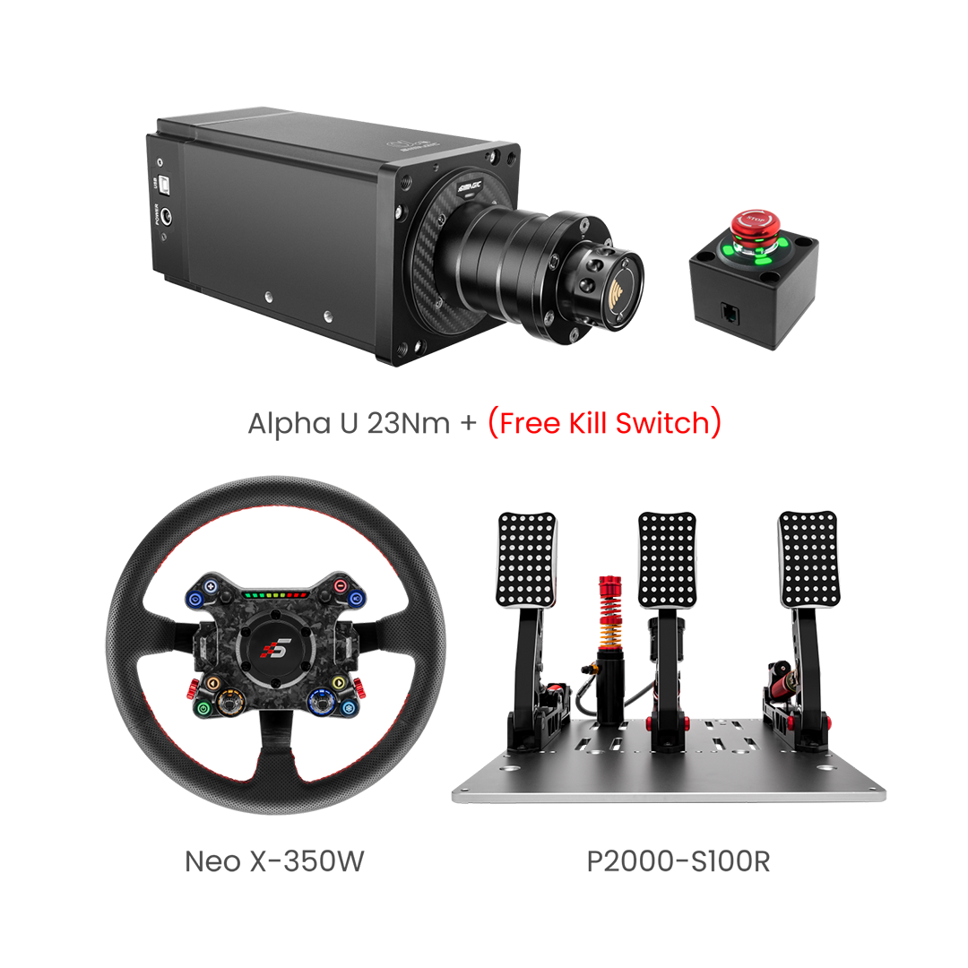 Simagic Alpha U Base 3-Piece Bundle