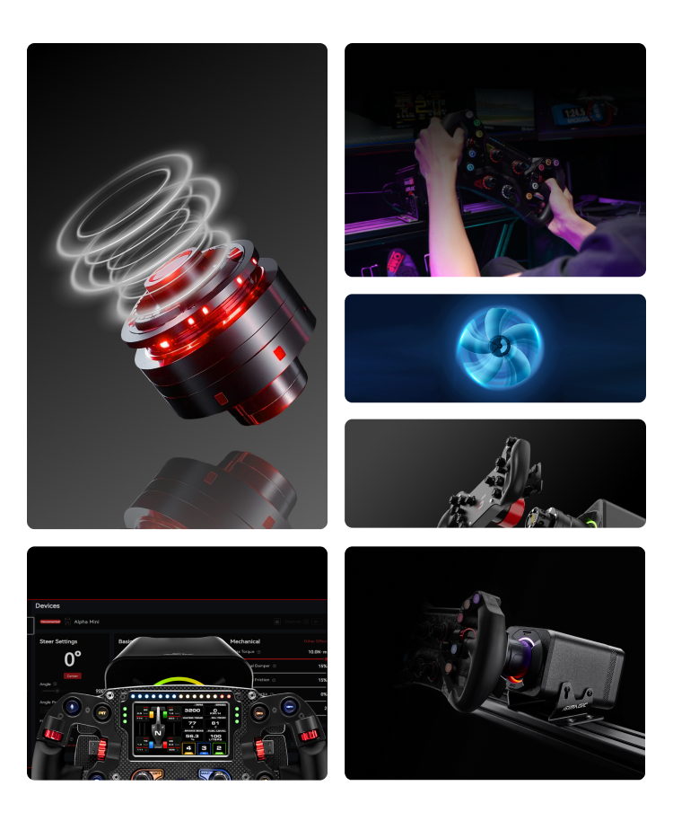 Zero-Cogging технология мотора Simagic Alpha Evo