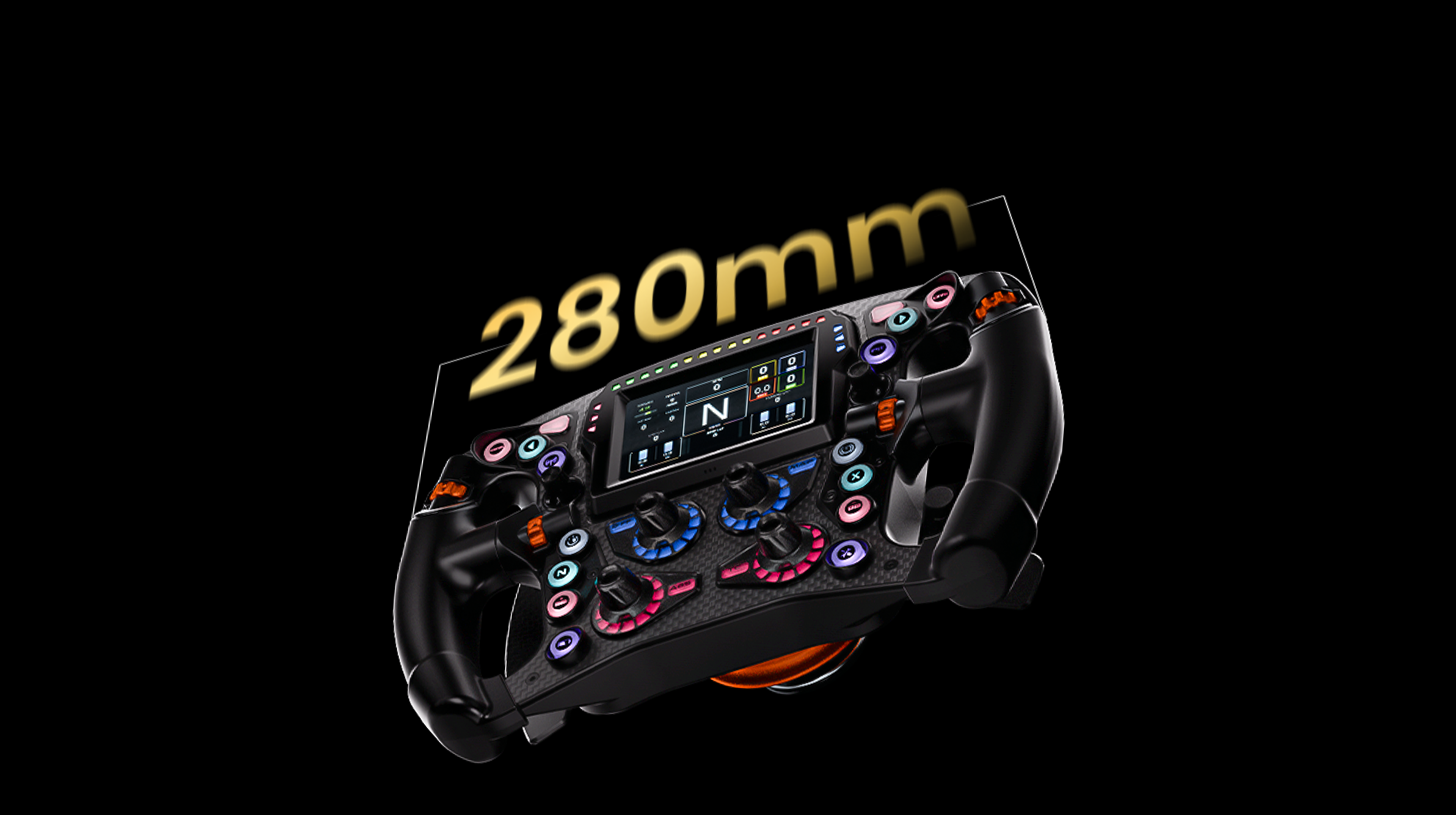 Simagic Zeus Formula carbon fibre front plate detail